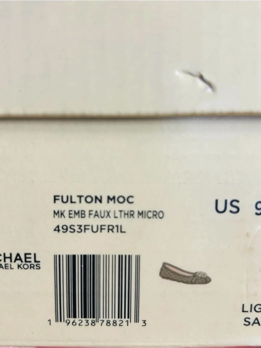 Michael Kors Light Green Quilted MK Logo Loafers